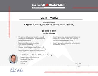 Oxygen Advantage® Advanced Instructor Training