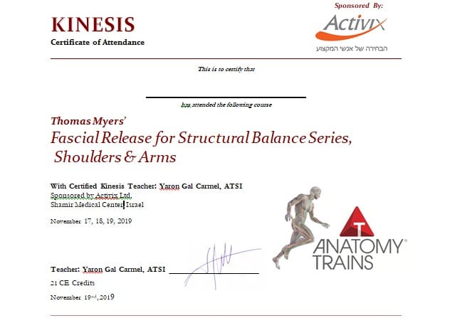 antomy trains shoulders & arms Yafim waiz